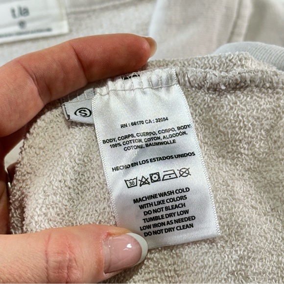 t.la french terry puff sleeve button front cream small - Picture 13 of 13